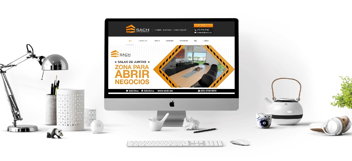 Diseño UI y desarrollo frontend para el sitio web SACH
